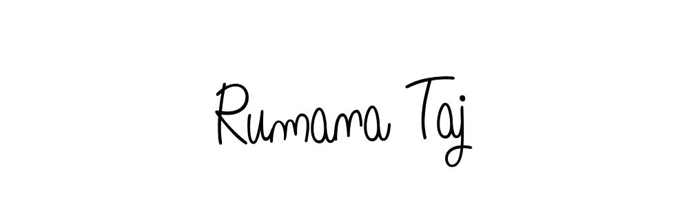 Check out images of Autograph of Rumana Taj name. Actor Rumana Taj Signature Style. Angelique-Rose-font-FFP is a professional sign style online. Rumana Taj signature style 5 images and pictures png