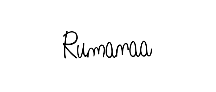 Make a short Rumanaa signature style. Manage your documents anywhere anytime using Angelique-Rose-font-FFP. Create and add eSignatures, submit forms, share and send files easily. Rumanaa signature style 5 images and pictures png