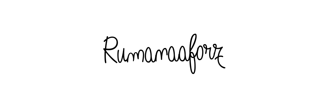 Also we have Rumanaaforz name is the best signature style. Create professional handwritten signature collection using Angelique-Rose-font-FFP autograph style. Rumanaaforz signature style 5 images and pictures png