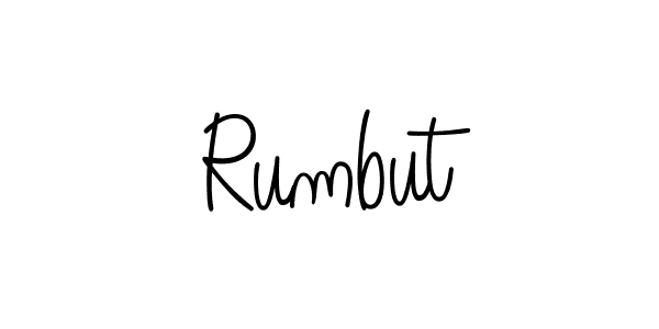 Use a signature maker to create a handwritten signature online. With this signature software, you can design (Angelique-Rose-font-FFP) your own signature for name Rumbut. Rumbut signature style 5 images and pictures png