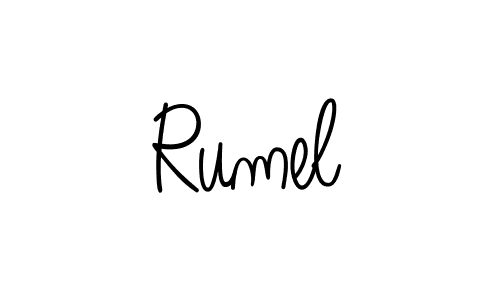 Angelique-Rose-font-FFP is a professional signature style that is perfect for those who want to add a touch of class to their signature. It is also a great choice for those who want to make their signature more unique. Get Rumel name to fancy signature for free. Rumel signature style 5 images and pictures png
