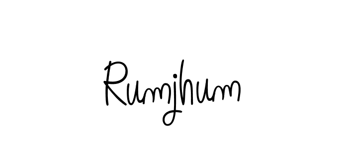 Make a beautiful signature design for name Rumjhum. Use this online signature maker to create a handwritten signature for free. Rumjhum signature style 5 images and pictures png