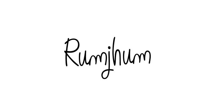 if you are searching for the best signature style for your name Rumjhum. so please give up your signature search. here we have designed multiple signature styles  using Angelique-Rose-font-FFP. Rumjhum signature style 5 images and pictures png