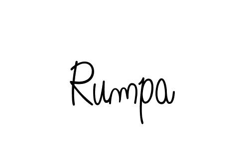 Use a signature maker to create a handwritten signature online. With this signature software, you can design (Angelique-Rose-font-FFP) your own signature for name Rumpa. Rumpa signature style 5 images and pictures png