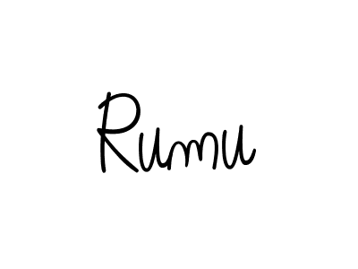 Design your own signature with our free online signature maker. With this signature software, you can create a handwritten (Angelique-Rose-font-FFP) signature for name Rumu. Rumu signature style 5 images and pictures png