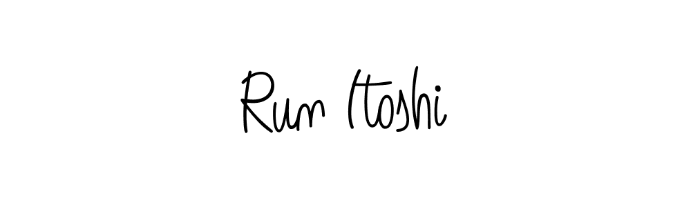 You should practise on your own different ways (Angelique-Rose-font-FFP) to write your name (Run Itoshi) in signature. don't let someone else do it for you. Run Itoshi signature style 5 images and pictures png