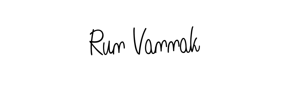 Design your own signature with our free online signature maker. With this signature software, you can create a handwritten (Angelique-Rose-font-FFP) signature for name Run Vannak. Run Vannak signature style 5 images and pictures png