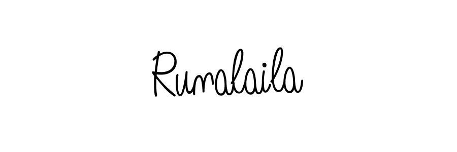 Once you've used our free online signature maker to create your best signature Angelique-Rose-font-FFP style, it's time to enjoy all of the benefits that Runalaila name signing documents. Runalaila signature style 5 images and pictures png