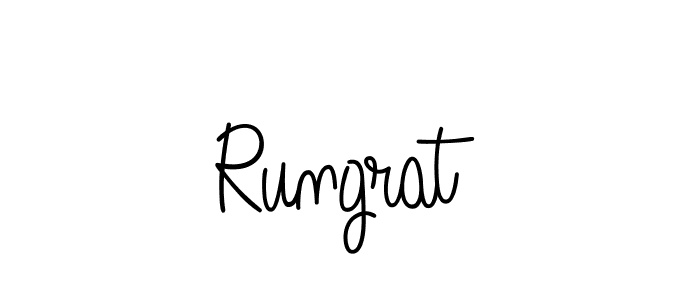 Rungrat stylish signature style. Best Handwritten Sign (Angelique-Rose-font-FFP) for my name. Handwritten Signature Collection Ideas for my name Rungrat. Rungrat signature style 5 images and pictures png
