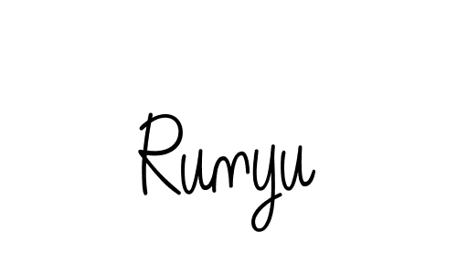 Make a beautiful signature design for name Runyu. Use this online signature maker to create a handwritten signature for free. Runyu signature style 5 images and pictures png