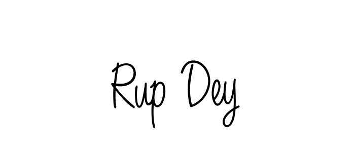 Design your own signature with our free online signature maker. With this signature software, you can create a handwritten (Angelique-Rose-font-FFP) signature for name Rup Dey. Rup Dey signature style 5 images and pictures png