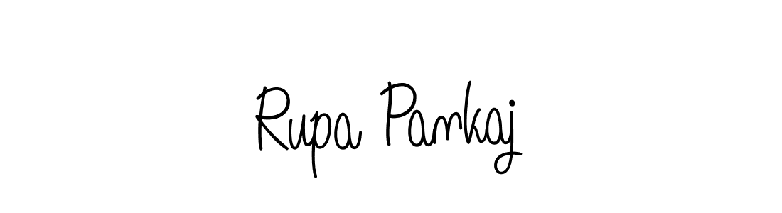 Angelique-Rose-font-FFP is a professional signature style that is perfect for those who want to add a touch of class to their signature. It is also a great choice for those who want to make their signature more unique. Get Rupa Pankaj name to fancy signature for free. Rupa Pankaj signature style 5 images and pictures png