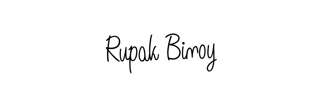 You should practise on your own different ways (Angelique-Rose-font-FFP) to write your name (Rupak Binoy) in signature. don't let someone else do it for you. Rupak Binoy signature style 5 images and pictures png