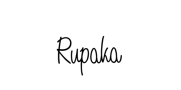 How to make Rupaka name signature. Use Angelique-Rose-font-FFP style for creating short signs online. This is the latest handwritten sign. Rupaka signature style 5 images and pictures png