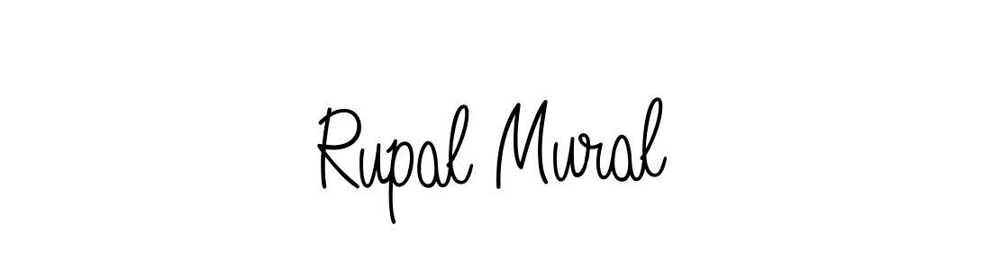 Design your own signature with our free online signature maker. With this signature software, you can create a handwritten (Angelique-Rose-font-FFP) signature for name Rupal Mural. Rupal Mural signature style 5 images and pictures png