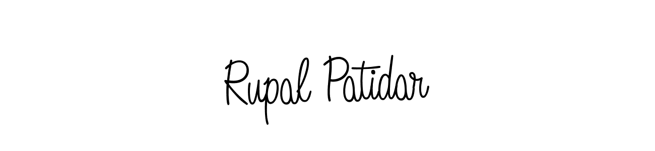 Create a beautiful signature design for name Rupal Patidar. With this signature (Angelique-Rose-font-FFP) fonts, you can make a handwritten signature for free. Rupal Patidar signature style 5 images and pictures png