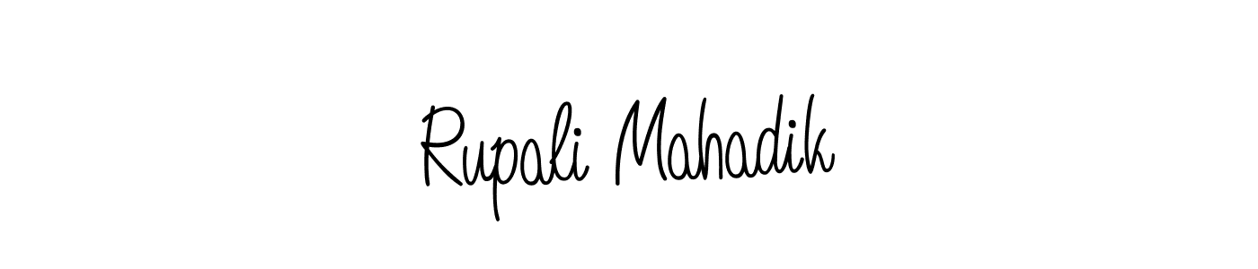 Make a beautiful signature design for name Rupali Mahadik. With this signature (Angelique-Rose-font-FFP) style, you can create a handwritten signature for free. Rupali Mahadik signature style 5 images and pictures png