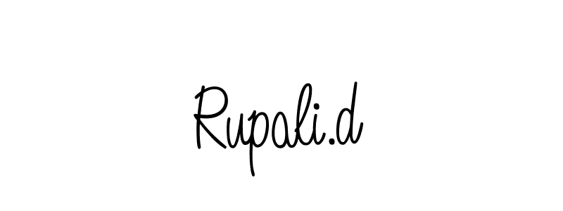 Also we have Rupali.d name is the best signature style. Create professional handwritten signature collection using Angelique-Rose-font-FFP autograph style. Rupali.d signature style 5 images and pictures png