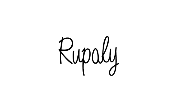 Rupaly stylish signature style. Best Handwritten Sign (Angelique-Rose-font-FFP) for my name. Handwritten Signature Collection Ideas for my name Rupaly. Rupaly signature style 5 images and pictures png