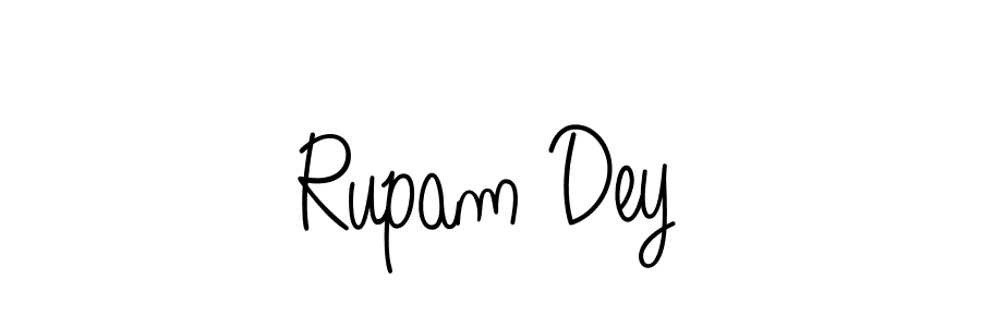 Use a signature maker to create a handwritten signature online. With this signature software, you can design (Angelique-Rose-font-FFP) your own signature for name Rupam Dey. Rupam Dey signature style 5 images and pictures png