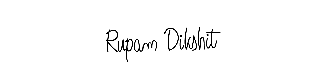 Also we have Rupam Dikshit name is the best signature style. Create professional handwritten signature collection using Angelique-Rose-font-FFP autograph style. Rupam Dikshit signature style 5 images and pictures png