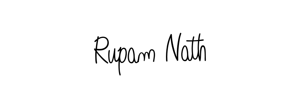 Use a signature maker to create a handwritten signature online. With this signature software, you can design (Angelique-Rose-font-FFP) your own signature for name Rupam Nath. Rupam Nath signature style 5 images and pictures png