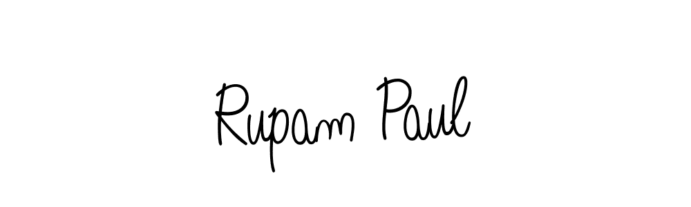 Rupam Paul stylish signature style. Best Handwritten Sign (Angelique-Rose-font-FFP) for my name. Handwritten Signature Collection Ideas for my name Rupam Paul. Rupam Paul signature style 5 images and pictures png