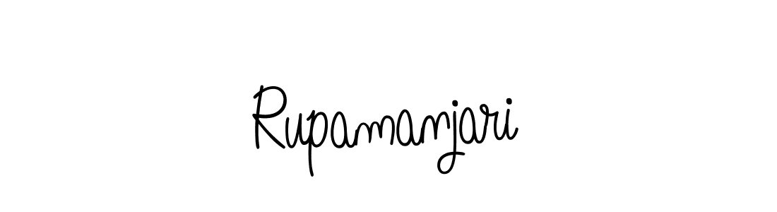 Design your own signature with our free online signature maker. With this signature software, you can create a handwritten (Angelique-Rose-font-FFP) signature for name Rupamanjari. Rupamanjari signature style 5 images and pictures png