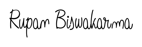 A classic penmanship look for Rupan Biswakarma. The Angelique-Rose-font-FFP font brings timeless elegance and confidence to every signed document. Rupan Biswakarma signature style 5 images and pictures png