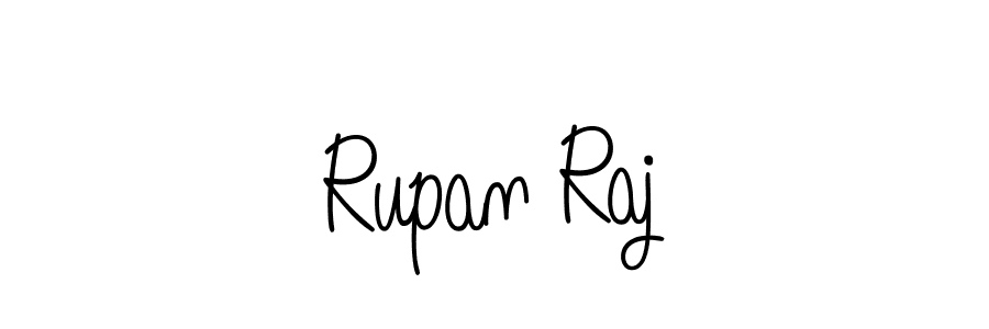 Make a beautiful signature design for name Rupan Raj. With this signature (Angelique-Rose-font-FFP) style, you can create a handwritten signature for free. Rupan Raj signature style 5 images and pictures png
