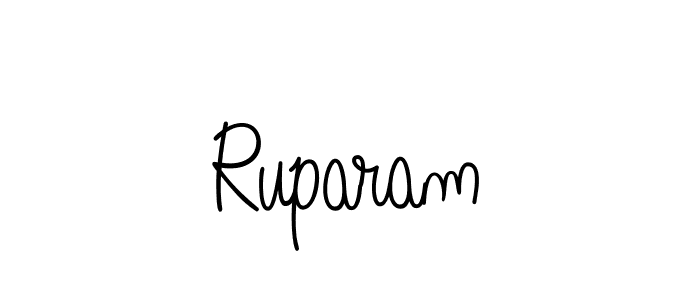 How to make Ruparam name signature. Use Angelique-Rose-font-FFP style for creating short signs online. This is the latest handwritten sign. Ruparam signature style 5 images and pictures png