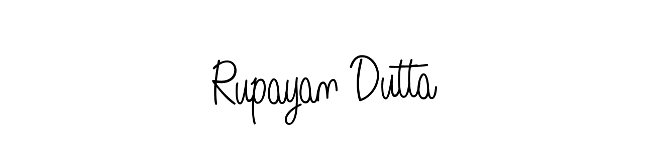 Also we have Rupayan Dutta name is the best signature style. Create professional handwritten signature collection using Angelique-Rose-font-FFP autograph style. Rupayan Dutta signature style 5 images and pictures png