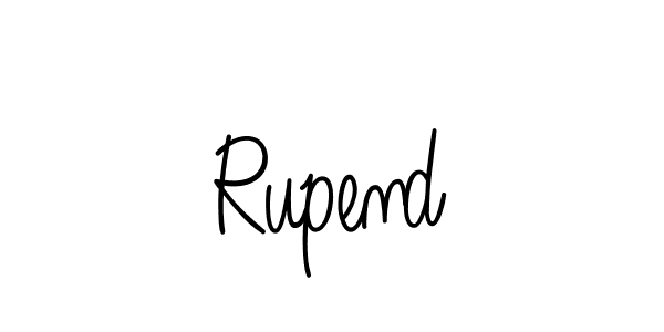 Rupend stylish signature style. Best Handwritten Sign (Angelique-Rose-font-FFP) for my name. Handwritten Signature Collection Ideas for my name Rupend. Rupend signature style 5 images and pictures png