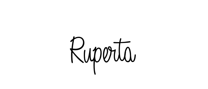 Design your own signature with our free online signature maker. With this signature software, you can create a handwritten (Angelique-Rose-font-FFP) signature for name Ruperta. Ruperta signature style 5 images and pictures png