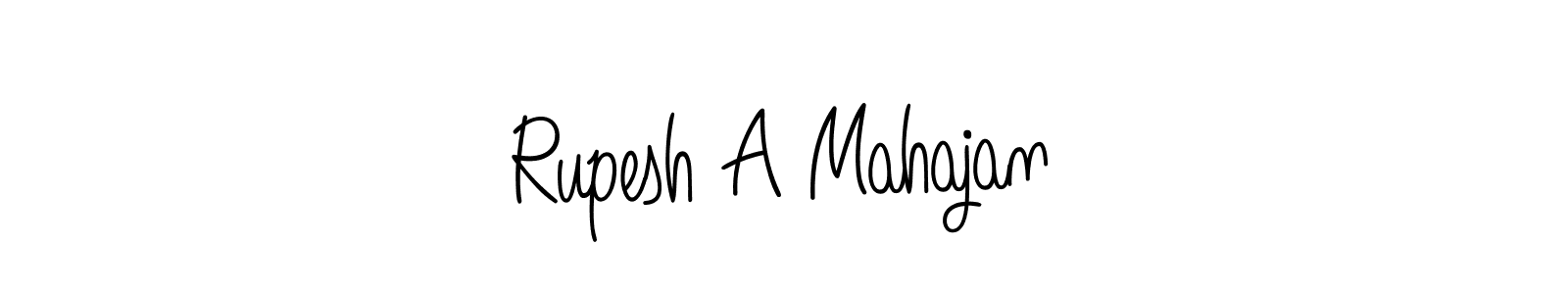 Create a beautiful signature design for name Rupesh A Mahajan. With this signature (Angelique-Rose-font-FFP) fonts, you can make a handwritten signature for free. Rupesh A Mahajan signature style 5 images and pictures png