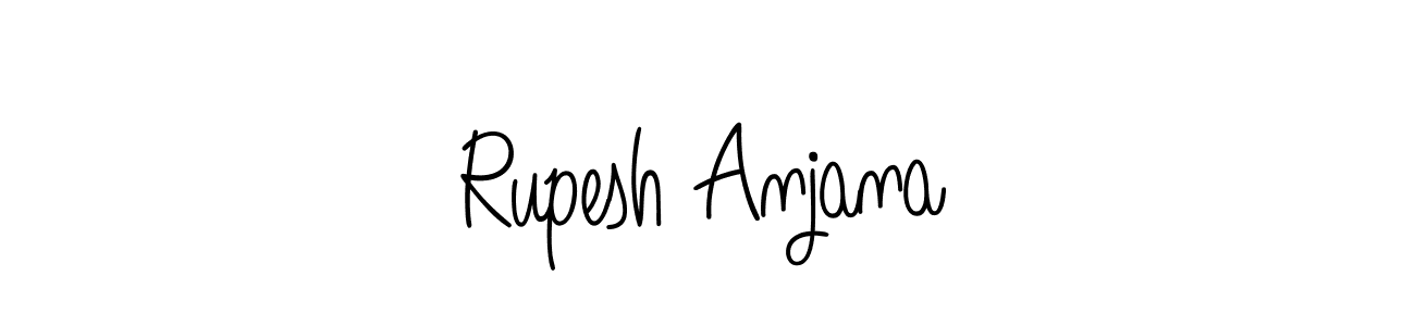 Best and Professional Signature Style for Rupesh Anjana. Angelique-Rose-font-FFP Best Signature Style Collection. Rupesh Anjana signature style 5 images and pictures png