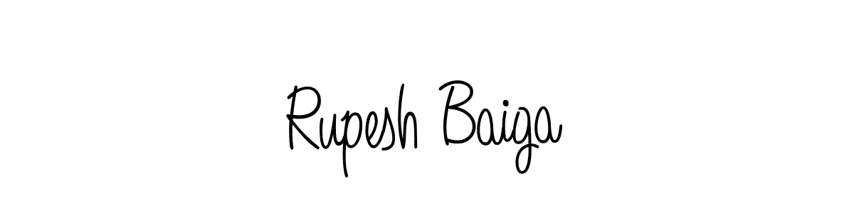 Create a beautiful signature design for name Rupesh Baiga. With this signature (Angelique-Rose-font-FFP) fonts, you can make a handwritten signature for free. Rupesh Baiga signature style 5 images and pictures png