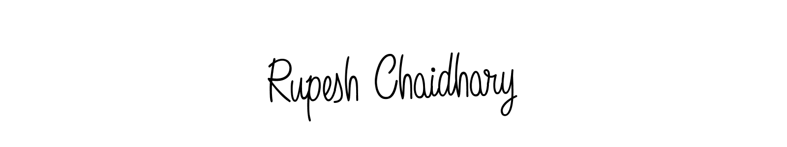 Design your own signature with our free online signature maker. With this signature software, you can create a handwritten (Angelique-Rose-font-FFP) signature for name Rupesh Chaidhary. Rupesh Chaidhary signature style 5 images and pictures png