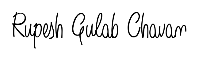 Personalize your online presence with Rupesh Gulab Chavan signature rendered in elegant Angelique-Rose-font-FFP font. Great for website footers and blogs. Rupesh Gulab Chavan signature style 5 images and pictures png