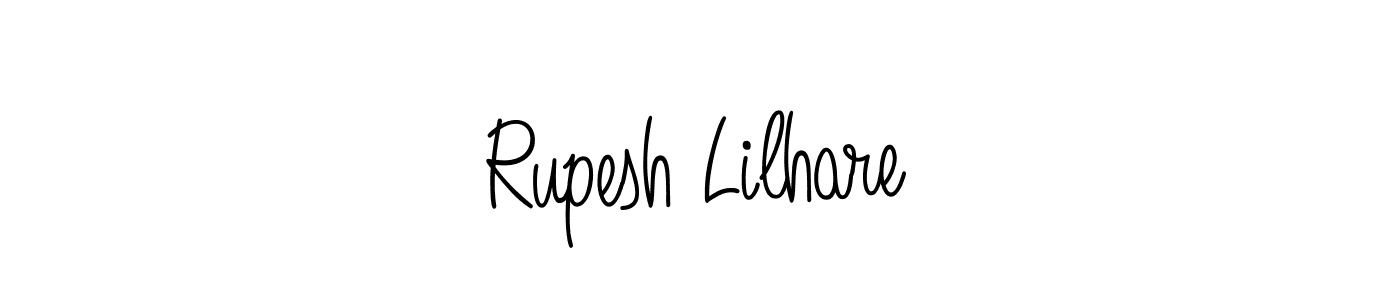 Create a beautiful signature design for name Rupesh Lilhare. With this signature (Angelique-Rose-font-FFP) fonts, you can make a handwritten signature for free. Rupesh Lilhare signature style 5 images and pictures png