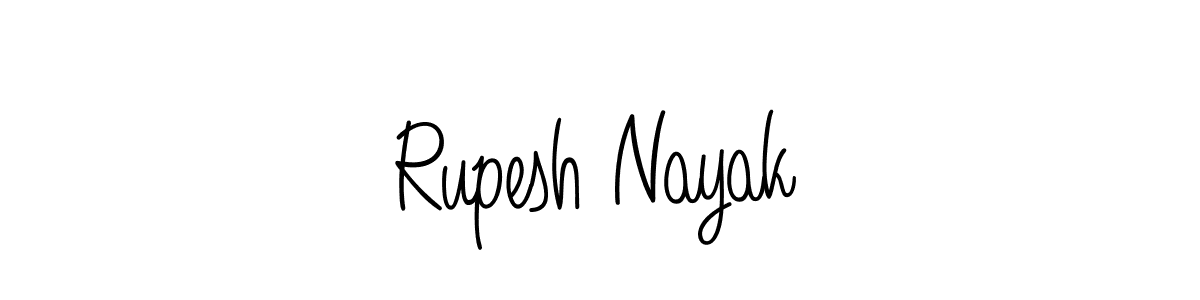 Design your own signature with our free online signature maker. With this signature software, you can create a handwritten (Angelique-Rose-font-FFP) signature for name Rupesh Nayak. Rupesh Nayak signature style 5 images and pictures png