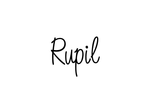 Create a beautiful signature design for name Rupil. With this signature (Angelique-Rose-font-FFP) fonts, you can make a handwritten signature for free. Rupil signature style 5 images and pictures png