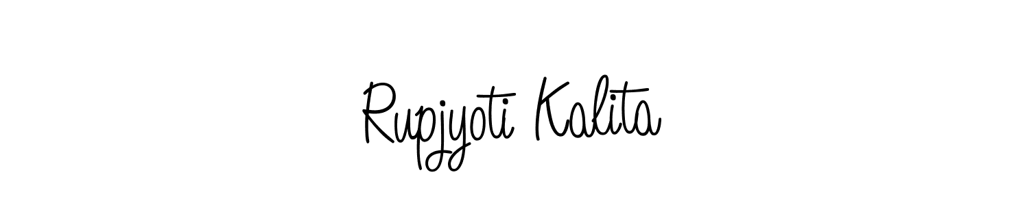 It looks lik you need a new signature style for name Rupjyoti Kalita. Design unique handwritten (Angelique-Rose-font-FFP) signature with our free signature maker in just a few clicks. Rupjyoti Kalita signature style 5 images and pictures png