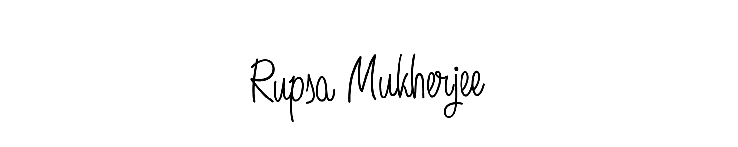 Design your own signature with our free online signature maker. With this signature software, you can create a handwritten (Angelique-Rose-font-FFP) signature for name Rupsa Mukherjee. Rupsa Mukherjee signature style 5 images and pictures png