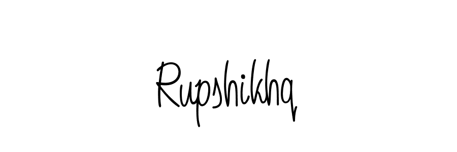 You should practise on your own different ways (Angelique-Rose-font-FFP) to write your name (Rupshikhq) in signature. don't let someone else do it for you. Rupshikhq signature style 5 images and pictures png