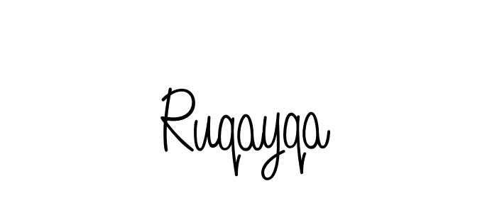 Design your own signature with our free online signature maker. With this signature software, you can create a handwritten (Angelique-Rose-font-FFP) signature for name Ruqayqa. Ruqayqa signature style 5 images and pictures png