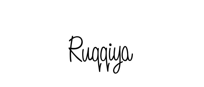 Also we have Ruqqiya name is the best signature style. Create professional handwritten signature collection using Angelique-Rose-font-FFP autograph style. Ruqqiya signature style 5 images and pictures png