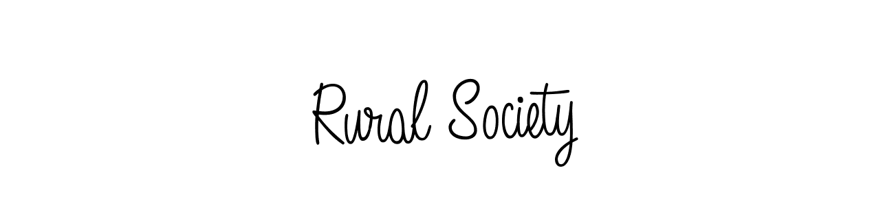 Also we have Rural Society name is the best signature style. Create professional handwritten signature collection using Angelique-Rose-font-FFP autograph style. Rural Society signature style 5 images and pictures png