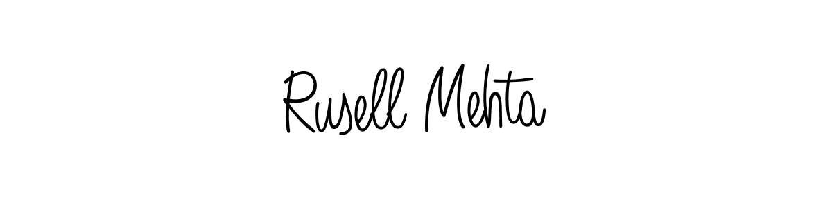 How to Draw Rusell Mehta signature style? Angelique-Rose-font-FFP is a latest design signature styles for name Rusell Mehta. Rusell Mehta signature style 5 images and pictures png