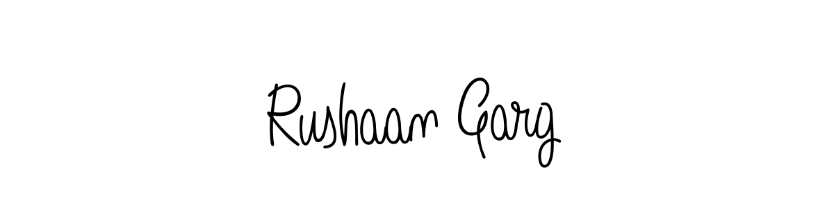 Make a beautiful signature design for name Rushaan Garg. Use this online signature maker to create a handwritten signature for free. Rushaan Garg signature style 5 images and pictures png